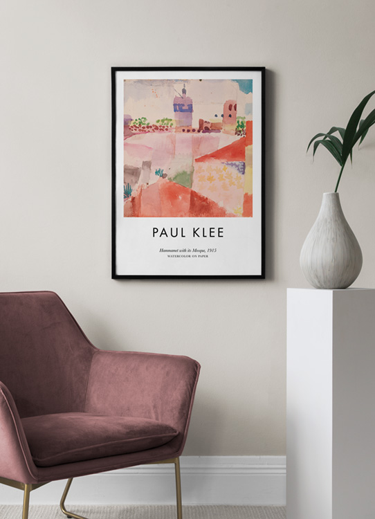 Paul Klee the Vase Painting Abstract Canvas Wall Art Print Poster with Hanger Paul Klee the Vase Painting Abstract Canvas Wall Art Print Poster with Hanger